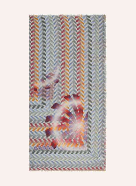 светло-синий/красный/светло-серый