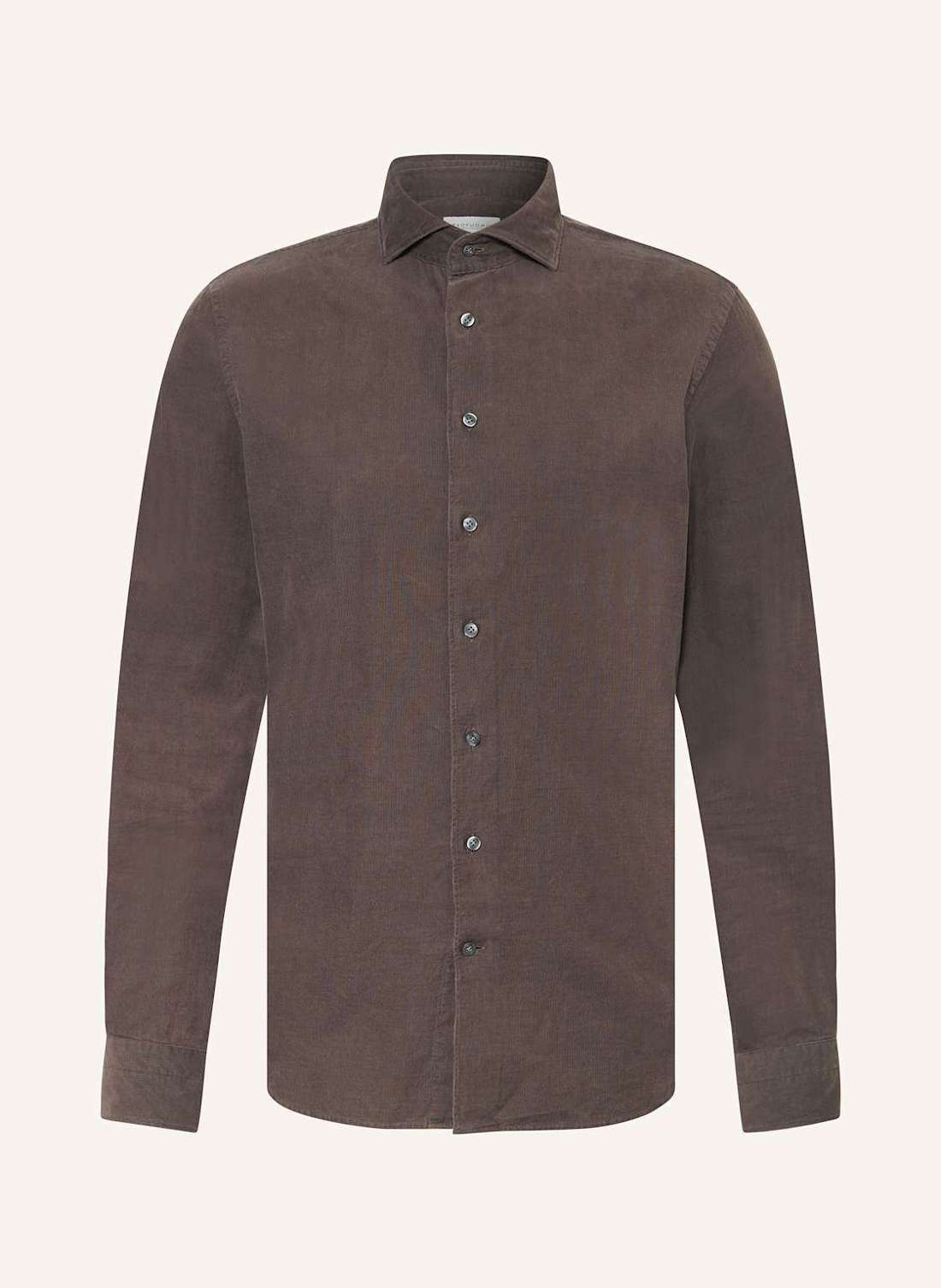 Вельветовая рубашка узкого кроя