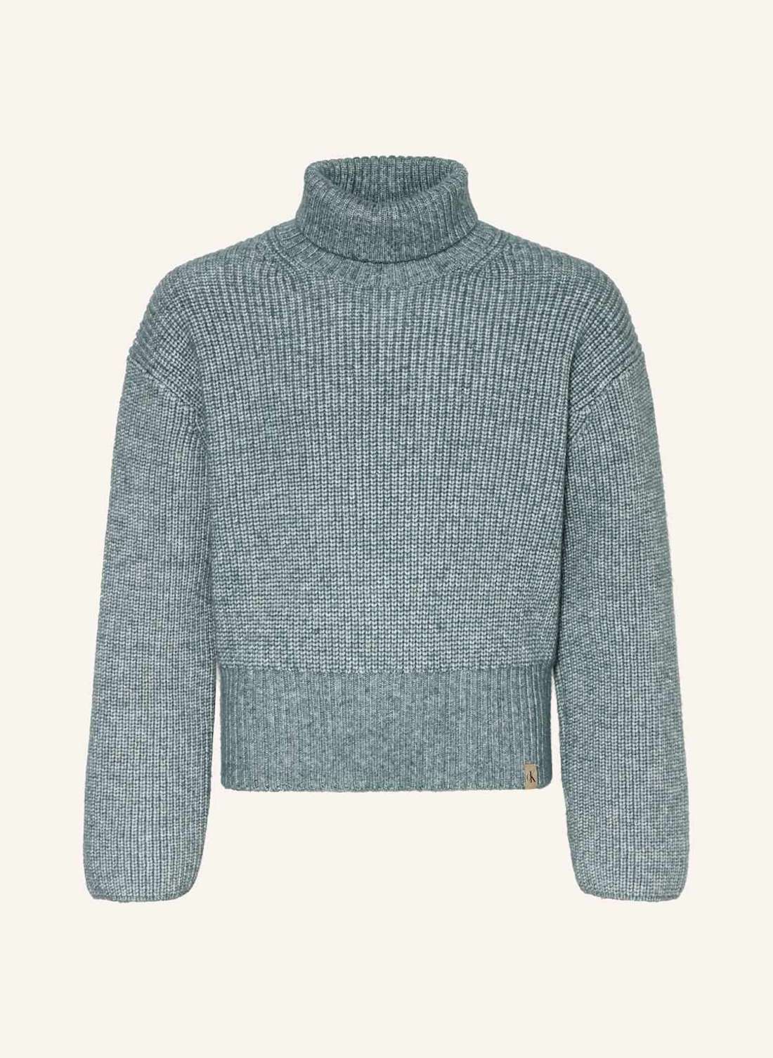 Пуловер с воротником стойкой