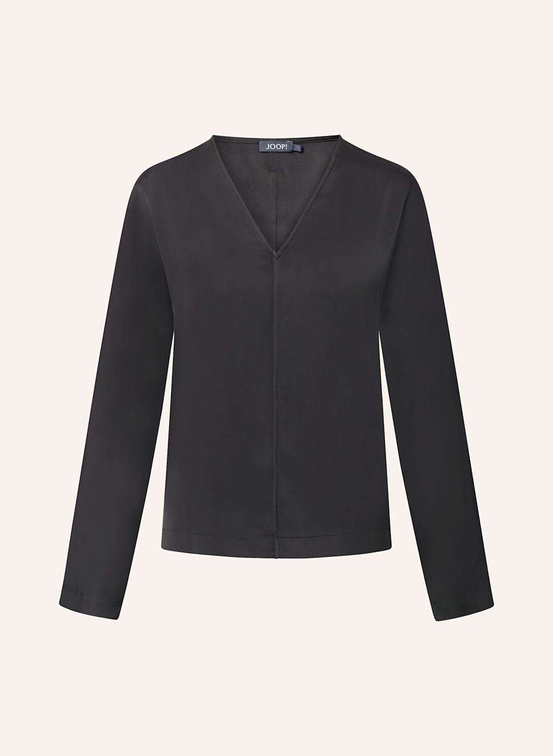 Атласная блузка-рубашка