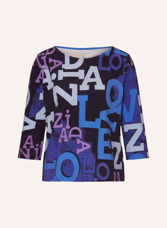 черный/светло-синий/лиловый