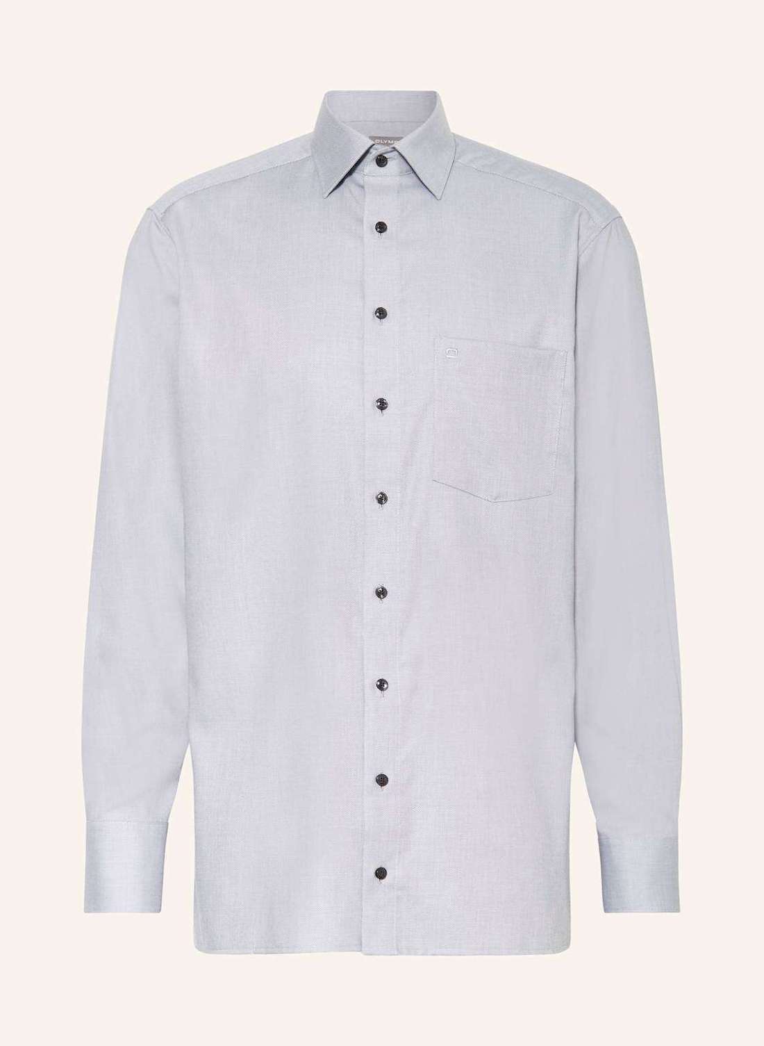 Рубашка комфортного кроя с воротником стойкой