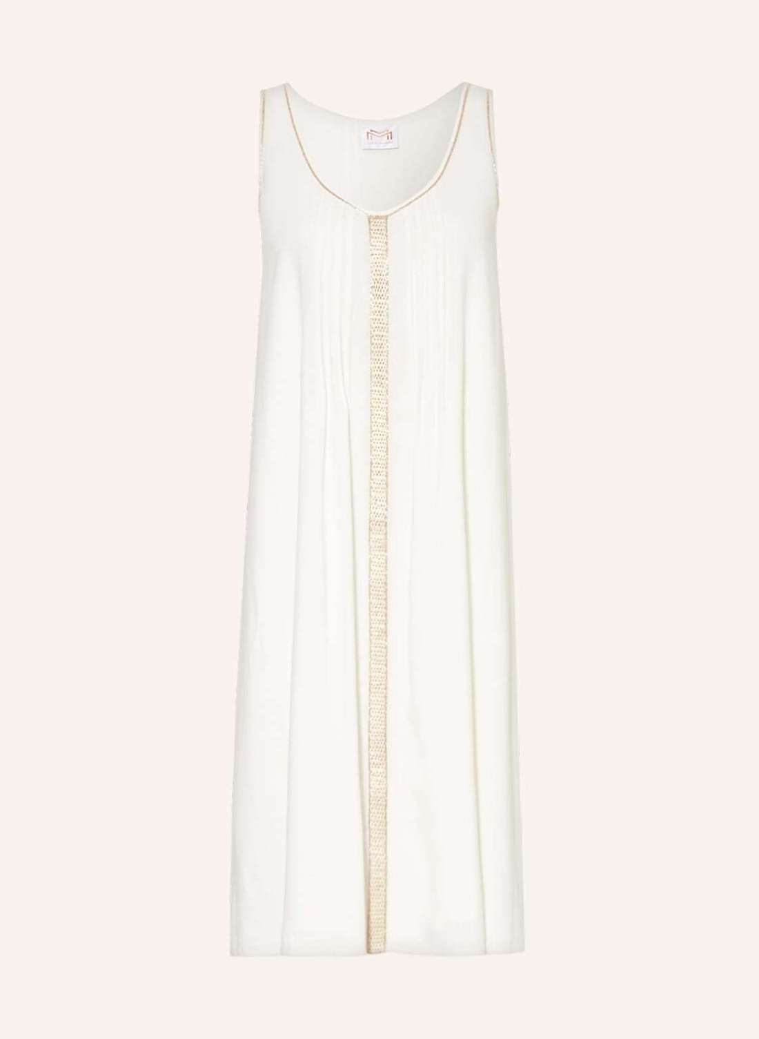 Пляжное платье с декоративными бусинами THE WHITE COLLECTION