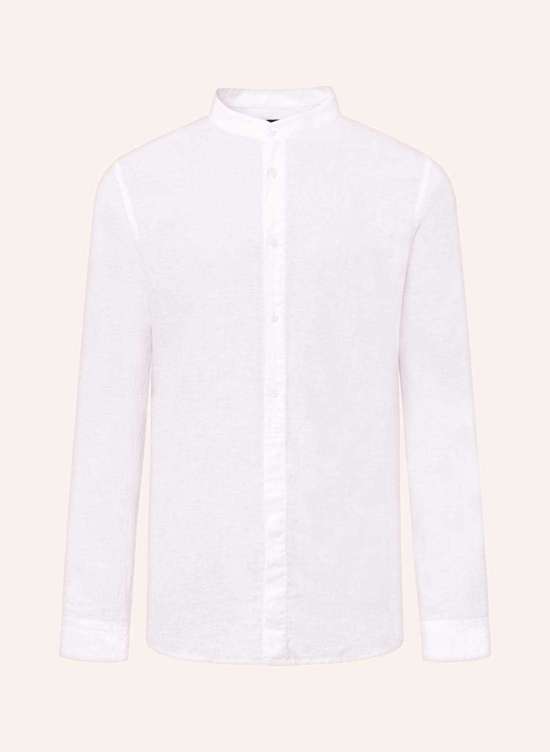 Рубашка комфортного кроя из льна и воротником-стойкой CONELL