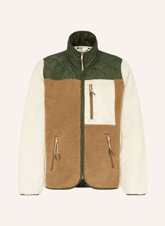 зеленый/кремовый/светло-коричневый