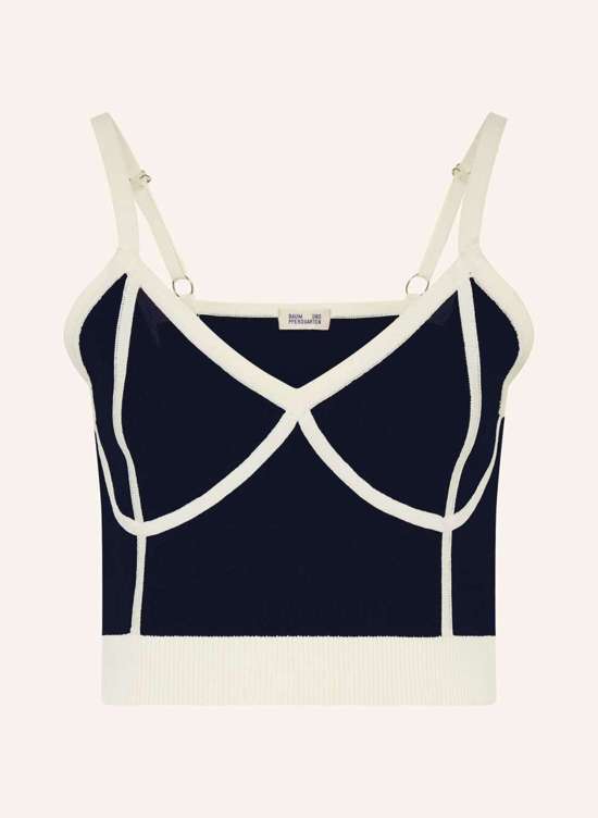 темно-синий/экрю