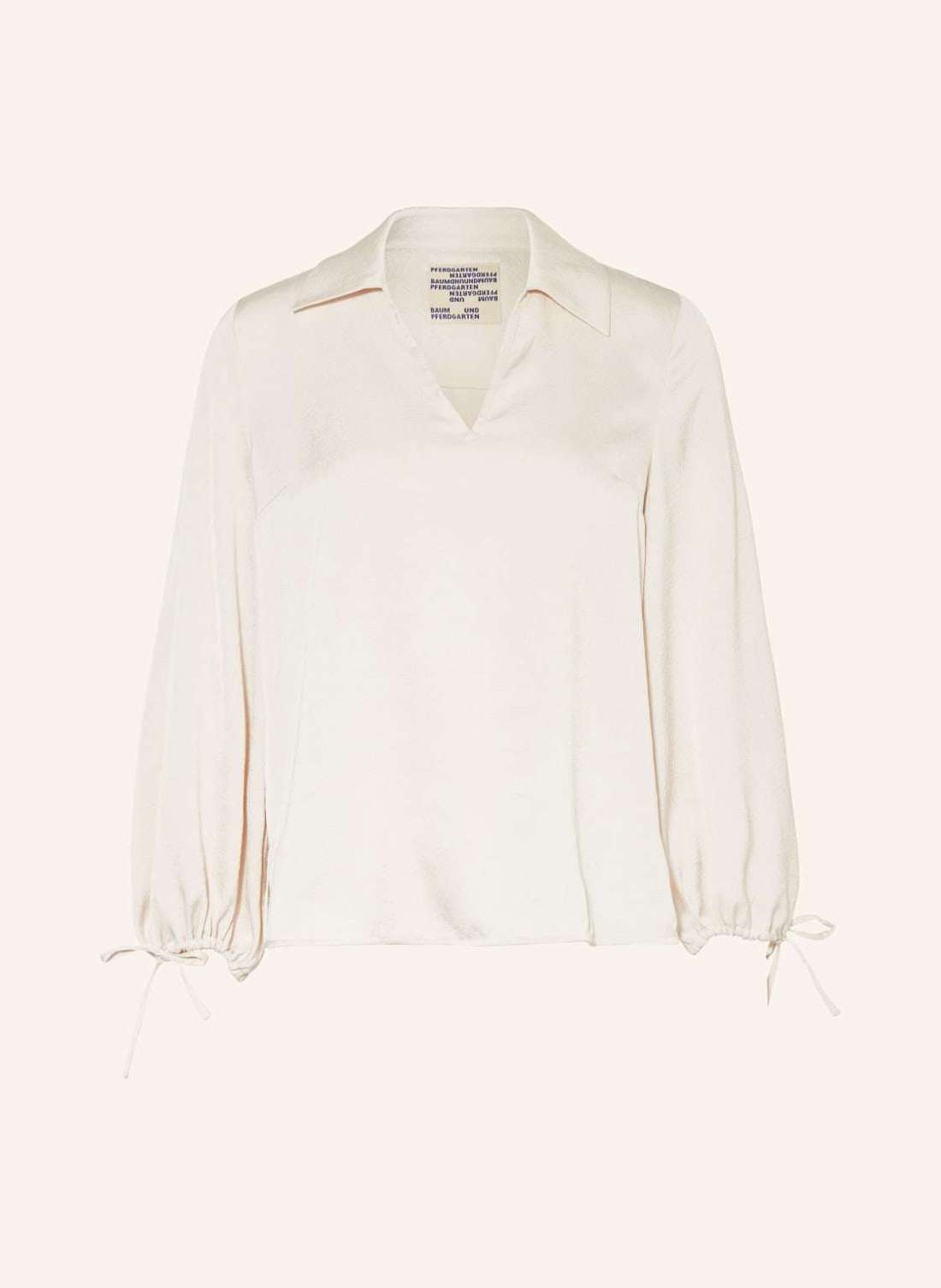 Атласная блузка-рубашка MAISIE