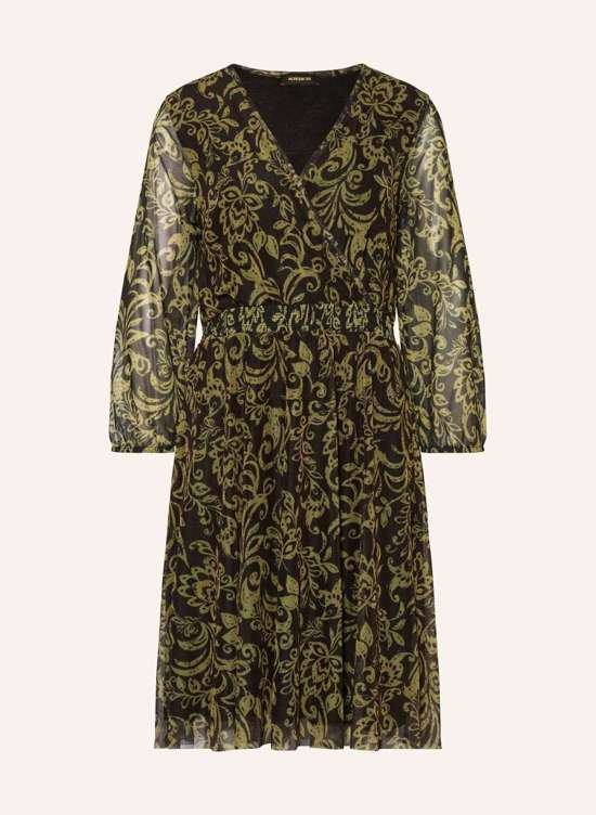 Сетчатое платье с запахом