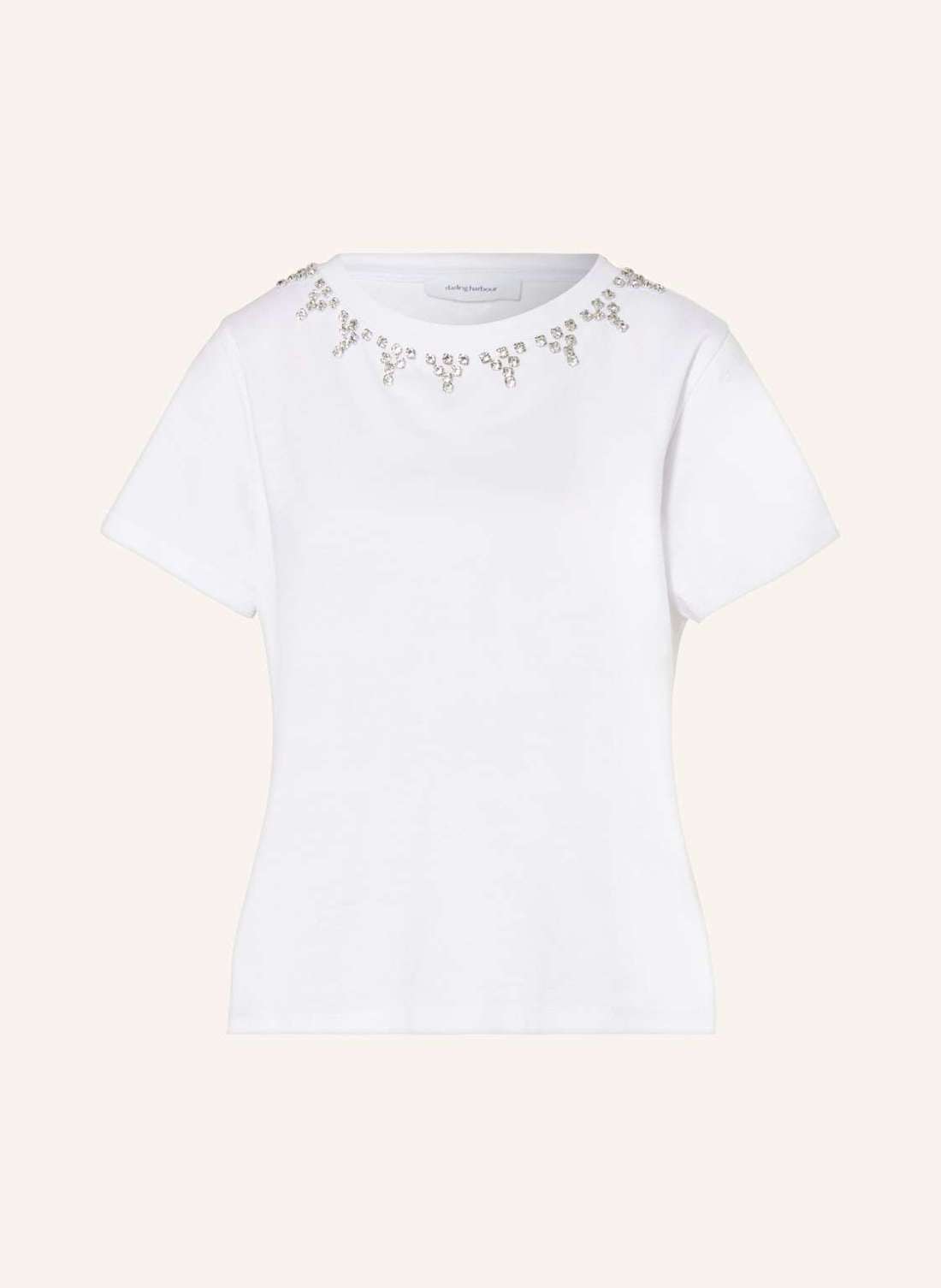 Футболка с драгоценными камнями