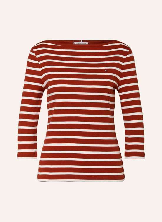 темно-красный/экрю