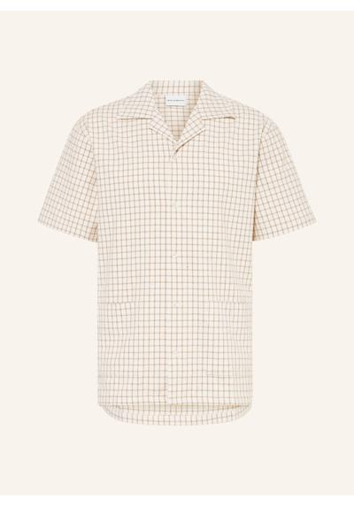 Комфортная рубашка с короткими рукавами из шелка LA CHEMISE CARREAUX