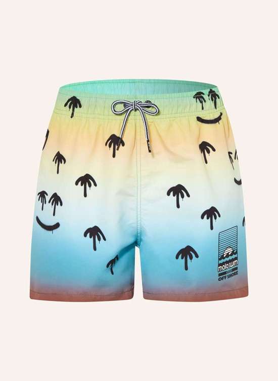 türkis/ dunkelgelb/ grün