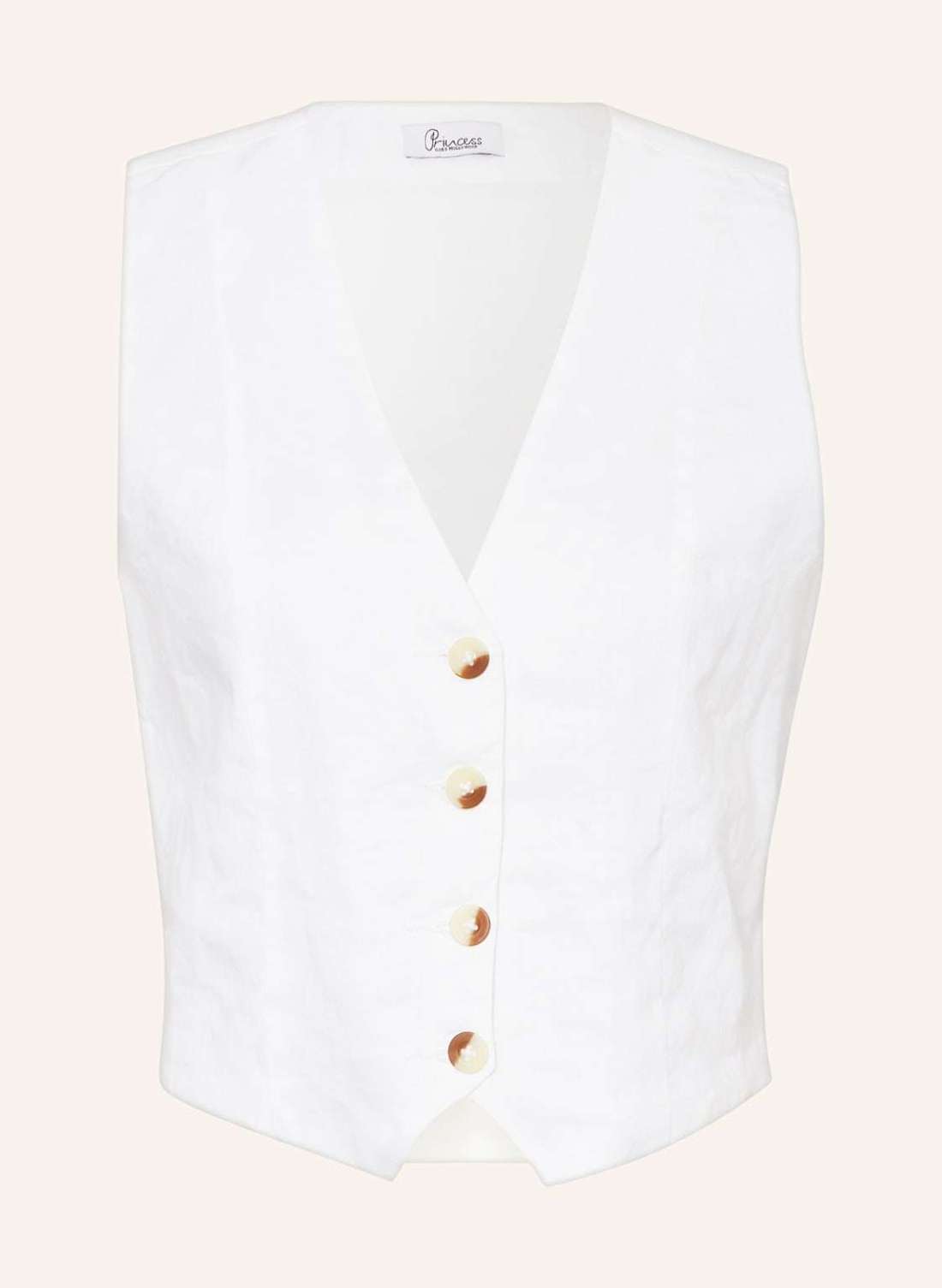 Льняной жилет