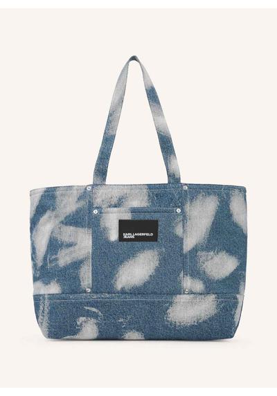 Шоппер из беленного денима BLEACHED DENIM SHOPPER