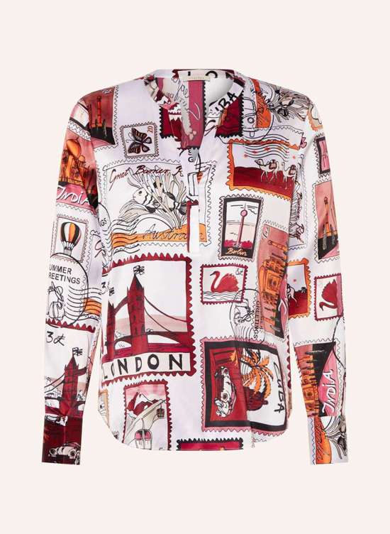 светло-серый/темно-красный/оранжевый