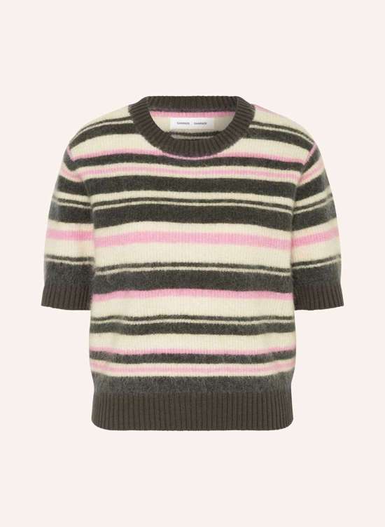 темно-зеленый/экрю/розовый