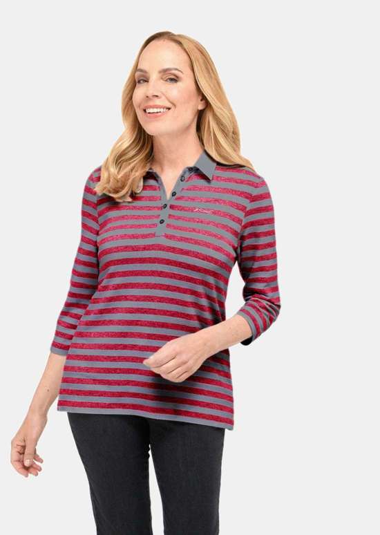 серый / красный / полосатый