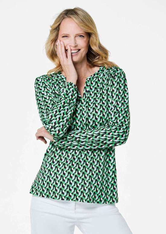 зеленый / С рисунком