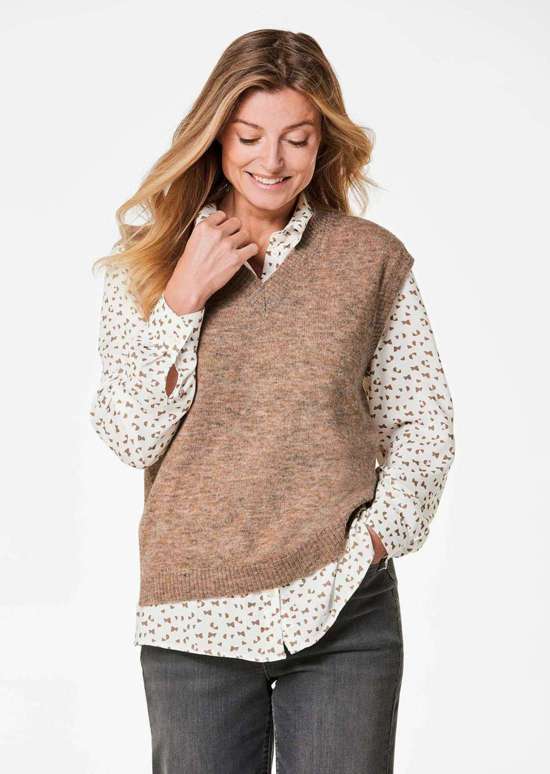 коричневый / меланжевый