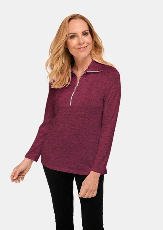 бордовый / меланжевый