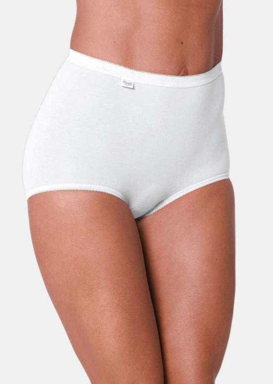 Двойная упаковка хлопковых трусов на талии