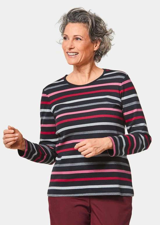 бордовый / полосатый