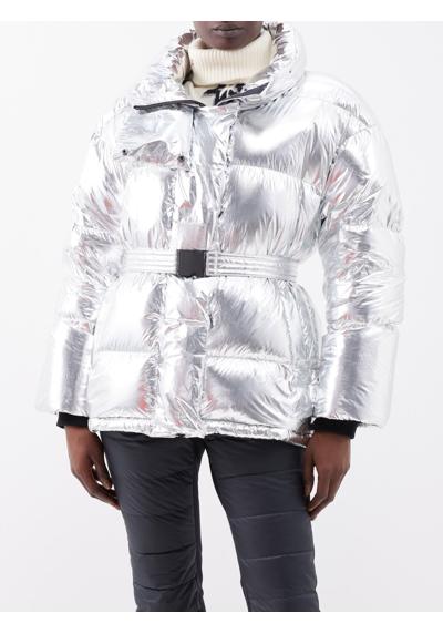 Лыжная куртка металлик с поясом