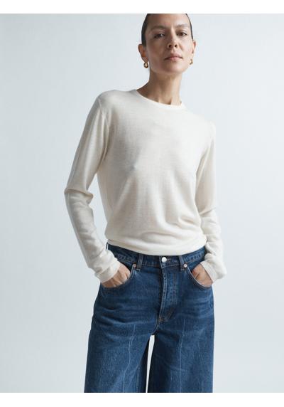 Кашемировый свитер с круглым вырезом