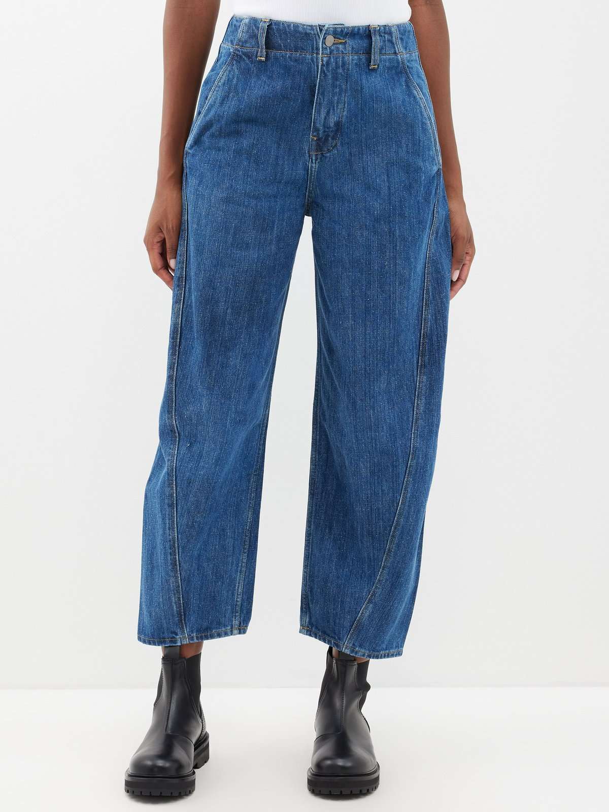 укороченные джинсы Akerman с объемными штанинами