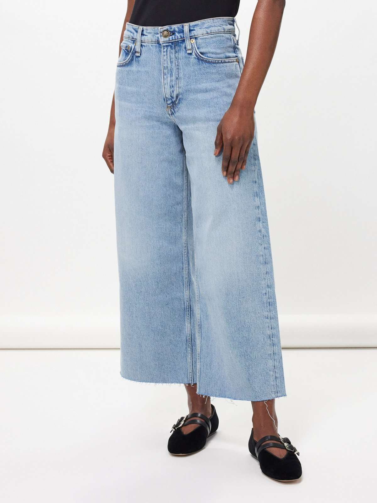 укороченные широкие джинсы Andi