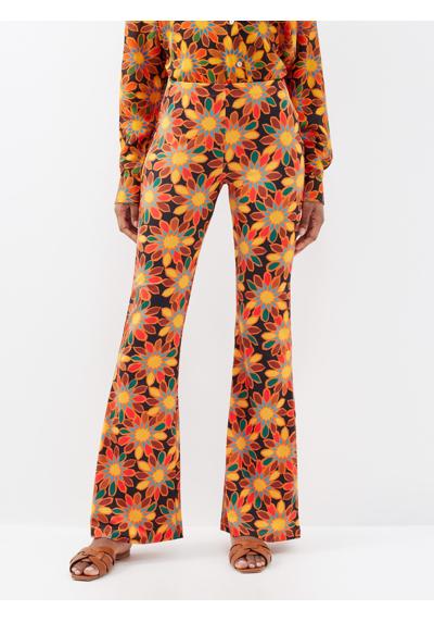 трикотажные брюки широкого кроя Anna с цветочным принтом