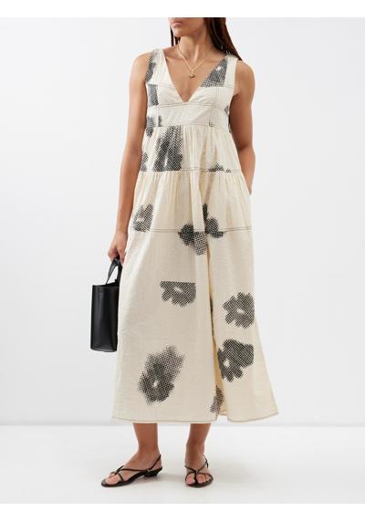 Платье из хлопка с цветочным принтом