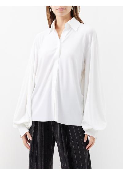 Рубашка из джерси с блузонными рукавами