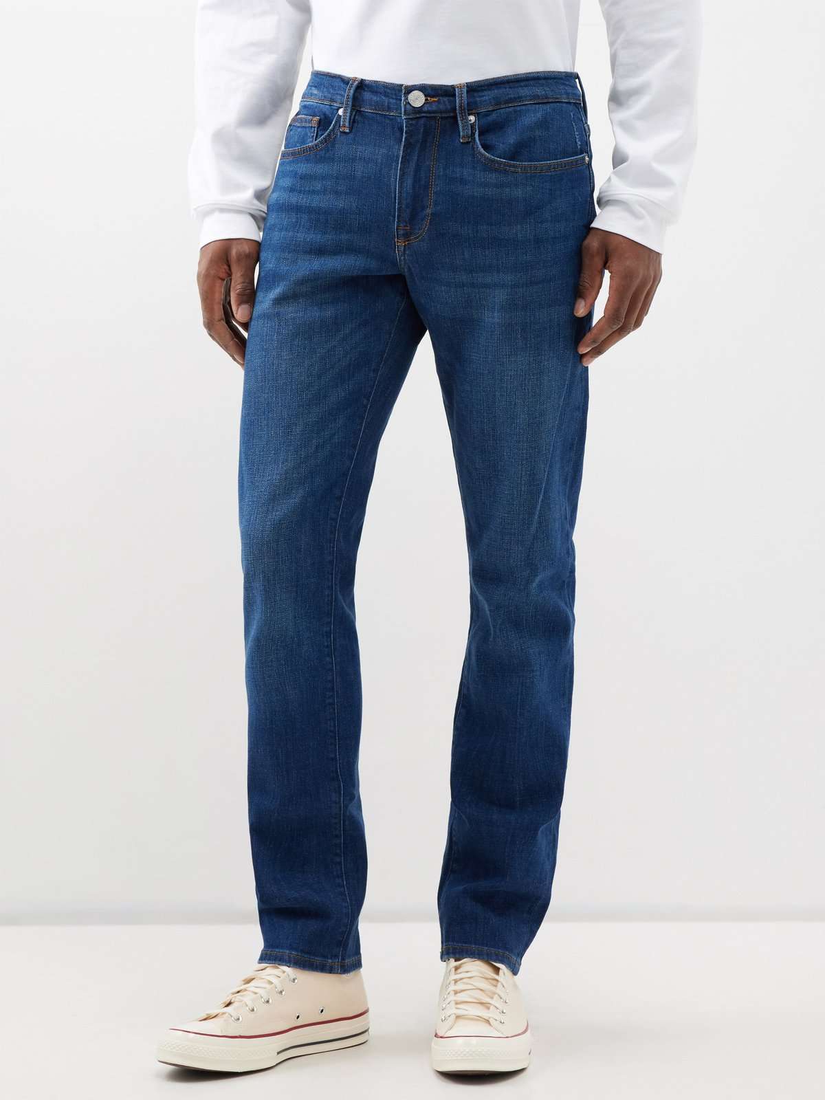 джинсы L`Homme узкого кроя