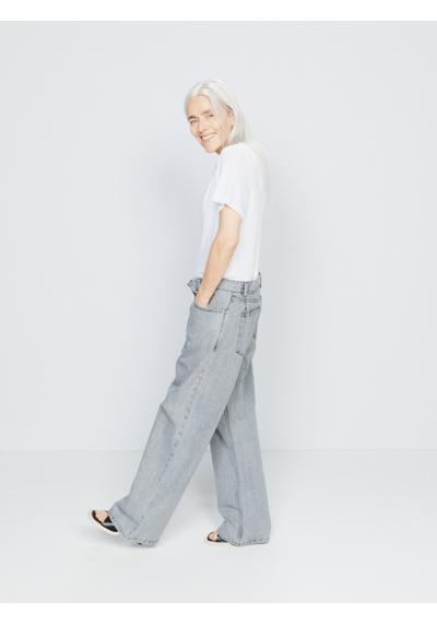 Складные мешковатые джинсы-бойфренды «папа» из органического хлопка