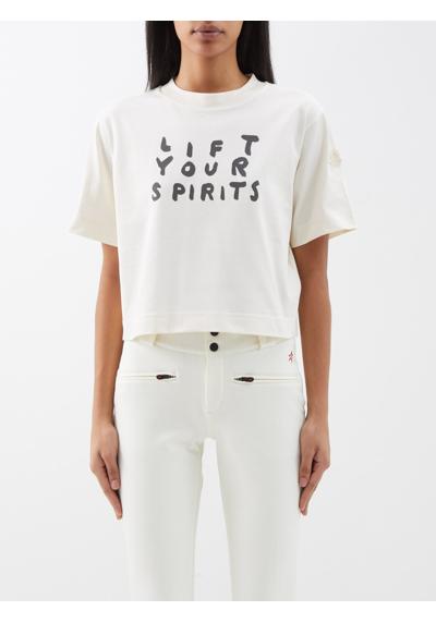 футболка из хлопкового джерси с принтом Lift Your Spirits