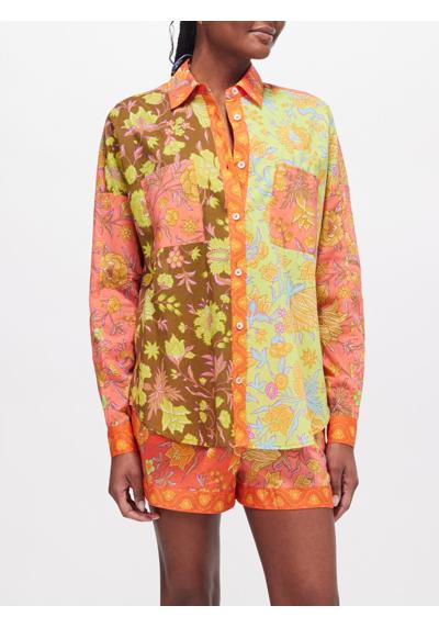 Рубашка Alvita из органического хлопка с цветочным узором в стиле пэчворк