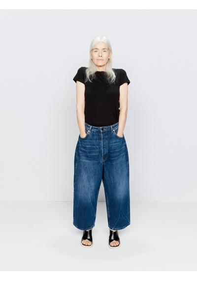 Укороченные мешковатые джинсы с низкой посадкой из органического хлопка