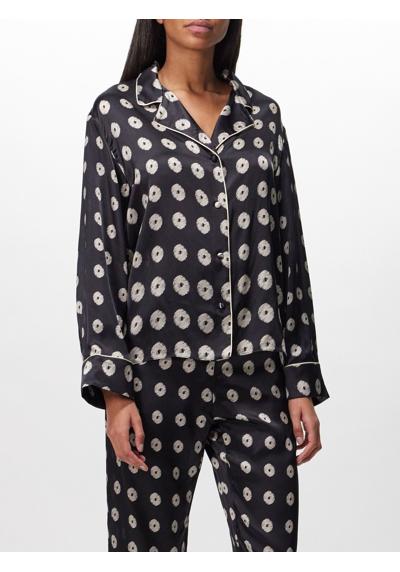 Блуза Noches De Luna Mini из шелкового атласа с принтом Palms