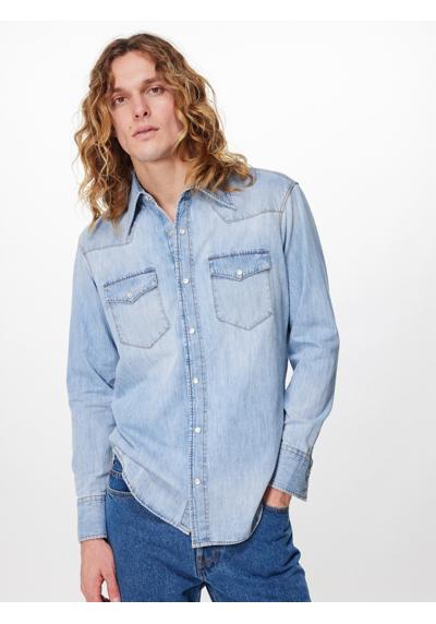 джинсовая рубашка с западной кокеткой