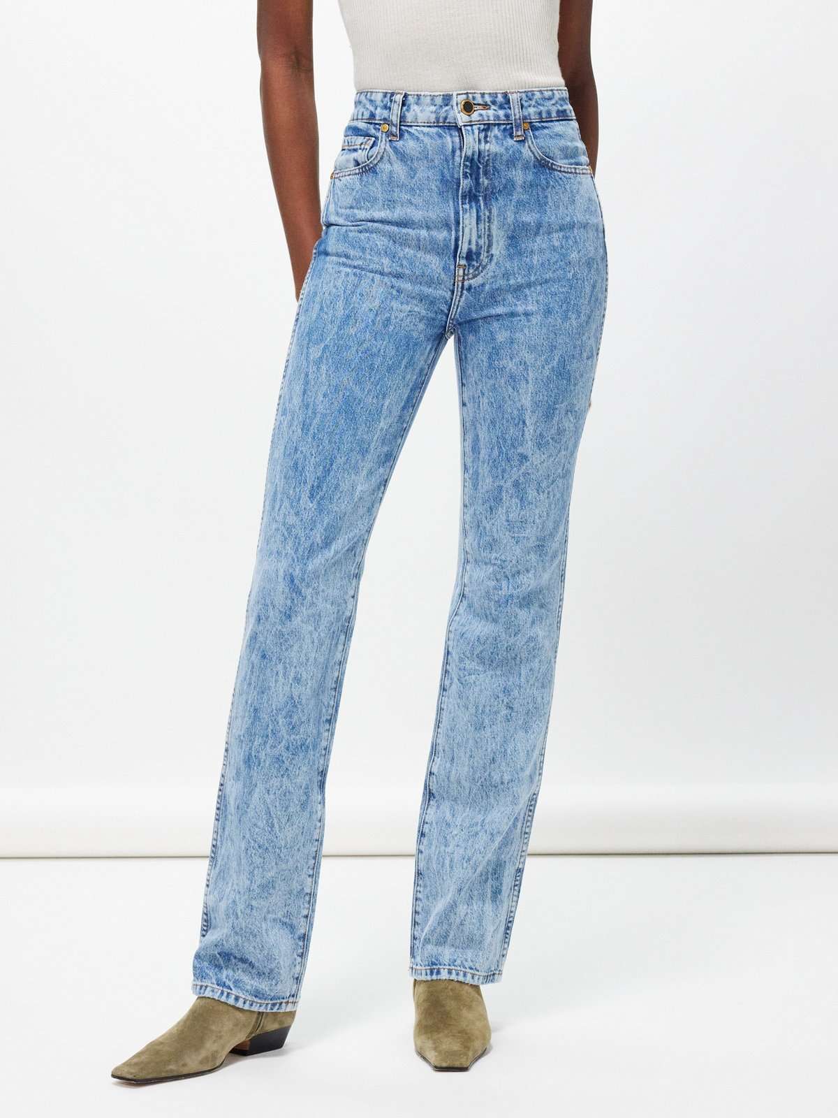 джинсы Danielle прямого кроя с высокой посадкой