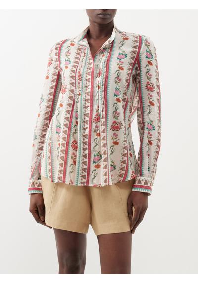 рубашка Chiara из хлопковой вуали с цветочным принтом
