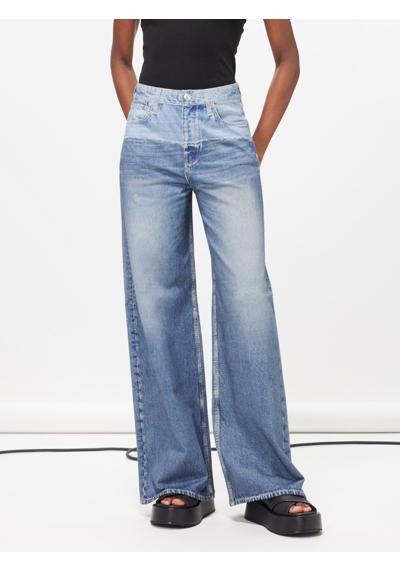 Двухцветные джинсы широкого кроя Sofie