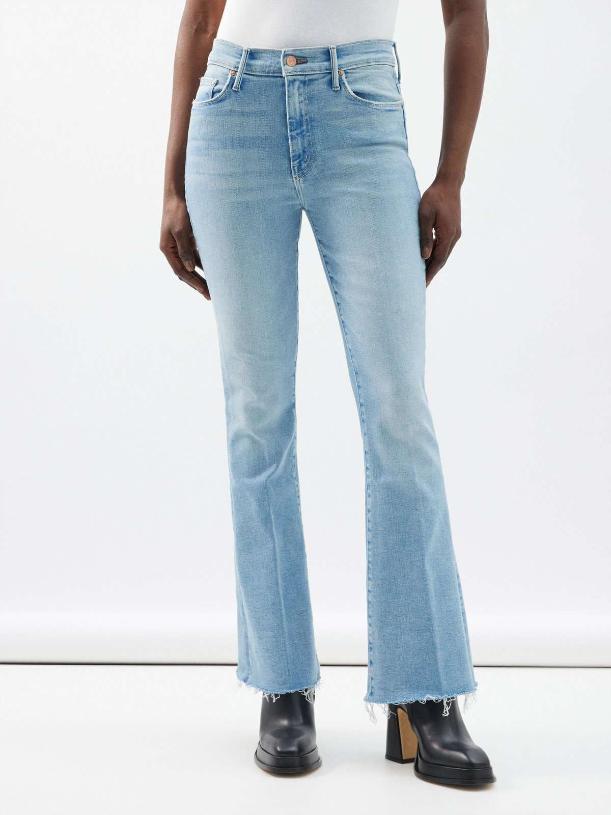 Расклешенные джинсы The Weekender с эффектом потертости