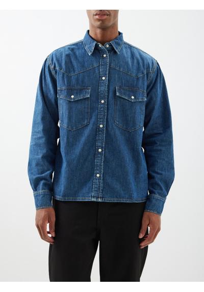 джинсовая рубашка Bertrand с карманами и клапанами