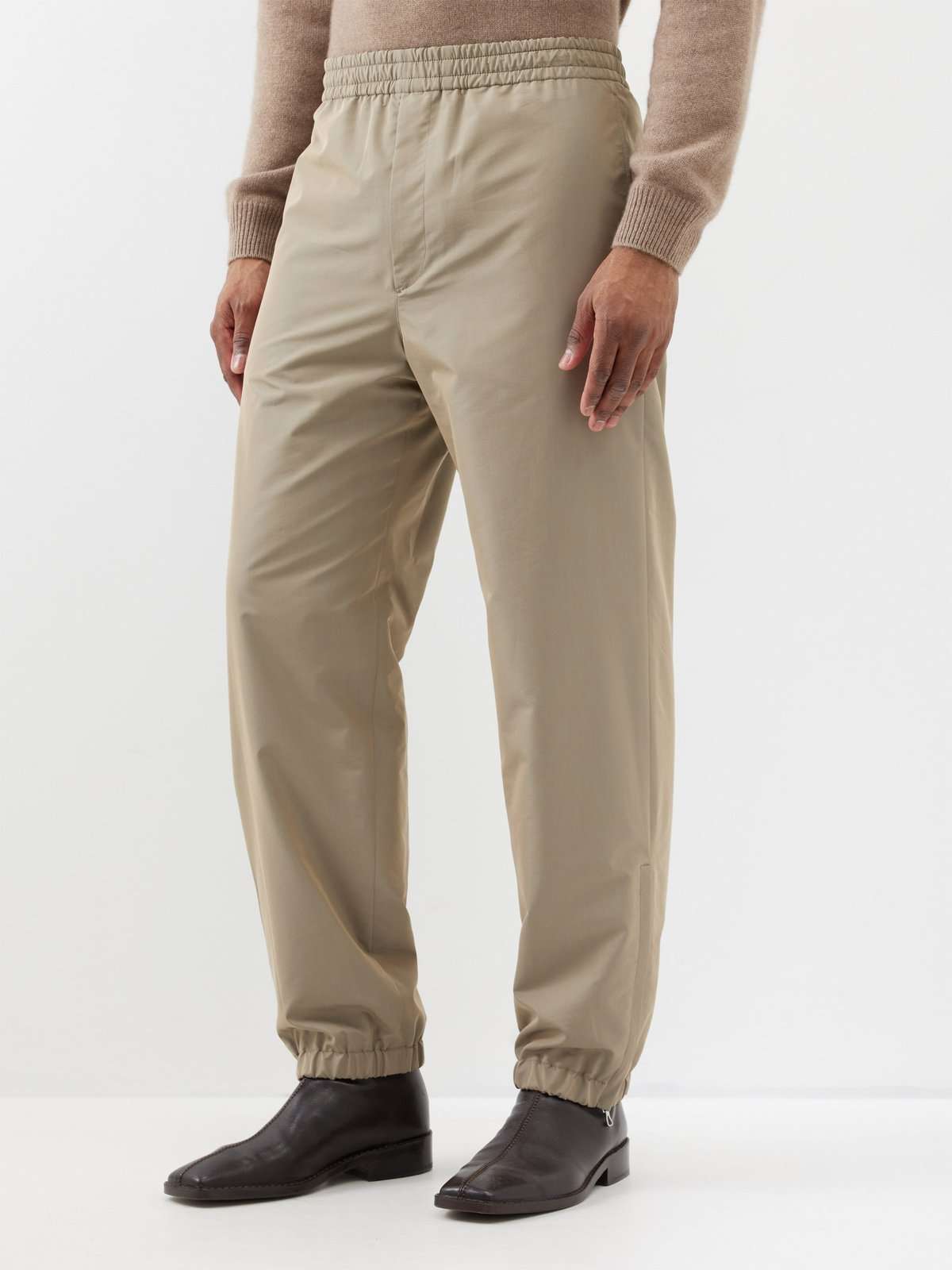 Габардиновые брюки Finx с эластичной талией