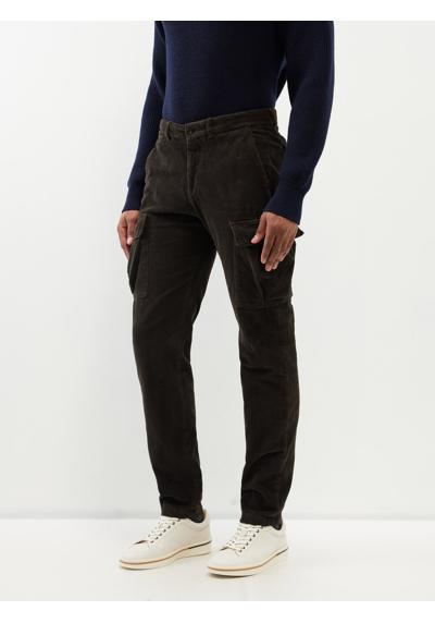 Вельветовые брюки с карманами-карго