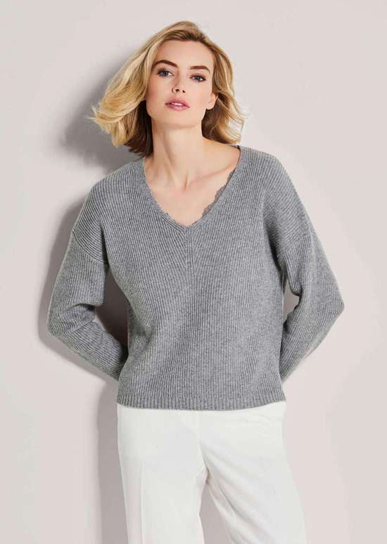 графит / цвет белой шерсти / меланжевый