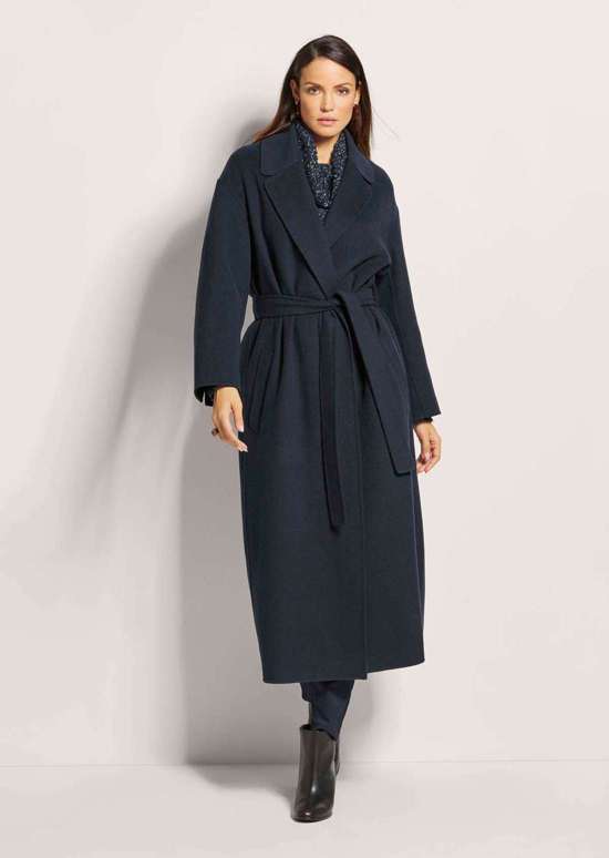 Двустороннее пальто с ремешком