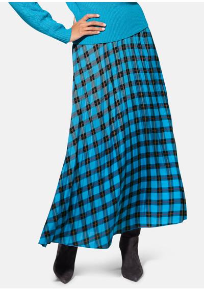 Длинная плиссированная юбка модного клетчатого дизайна.